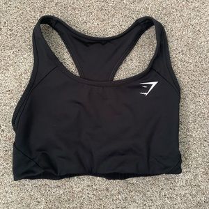 Gymshark Essential Racer Back Training Sports Bra- Black. Size M.